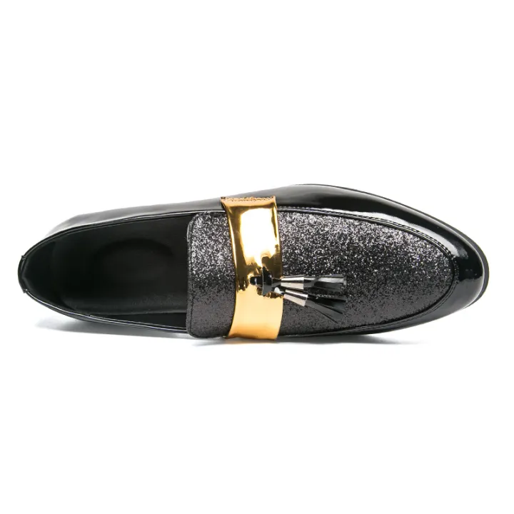 Men%20Party%20Flats%20Black%20Golden%20Formal%20Patchwork%20Tassel%20Leather%20Casuals%20Shoe%20Handmade%20Wedding%20Men%20Loafers%20Moccasins%20Dress%20Shoes%20BunnyGarden%20-%20Image%203