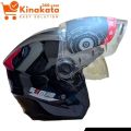 STM Premium Open Face Motorcycle Helmet with Visor - High-Quality Helmet for Men and Women, Available in Red/Black, New. 