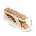 Rolling Egg Dispenser, Foldable Space-Saving Automatic Egg Roller Dispenser. 