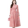 New Stylish Womens Digital Print Long Kurti Formal Long Shirt Step Gown Long Sleeve One Piece Dress. 