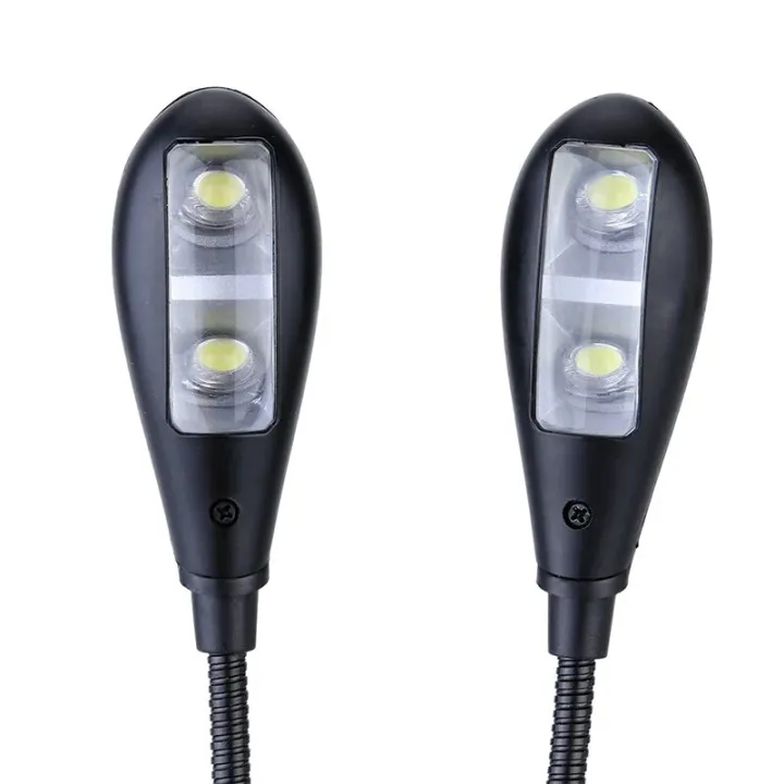 Dual%20Flexible%20Double%20Flex%20Goosenecks%204%20LEDs%20Piano%20Music%20Stand%20Book%20Lights%20Reading%20Lamp%20Clip-on%20Table%20Desk%20Lamp%20USB/AAA%20Operated%20-%20Image%204