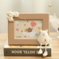 Photo Frame Exquisite Photo Decoration Children's Creative Cute Cartoon Minimalist Desktop Small Photo Frame77-Inch. 