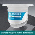 【High Cost-Performance】 Durable Anti-Odor Squatting Pan Anti-smell Plug white Plastic Squatting Pit Smell Stopper Deodorize Prevent Sewage Overflow Anti-blocking Cover Bathroom Squat Toilet.