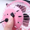 4 Inch Metal Usb Mini Fan Portable 360 Degree Adjustable Cooling Fan Table Fan Desk Fan Mini Personal Fan for Home Office. 