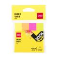 Deli EA11202 Paper Index Tabs 4 Neon Colour Sticky Page Marker for Office School Study.