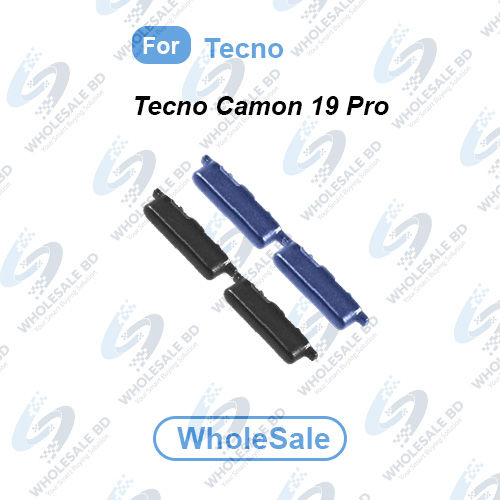 Power Volume Out Side Key Side Button For Tecno Camon 19 Pro (CI8) External Volume Button + Power ON OFF (Wholesale)