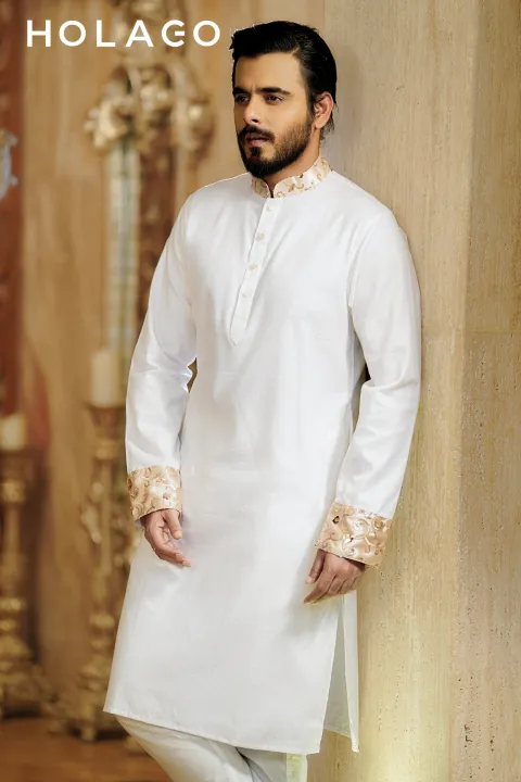Holago%20Amber%20Gold%20Mountain%20White%20Panjabi%20for%20Men%20-%20Image%205