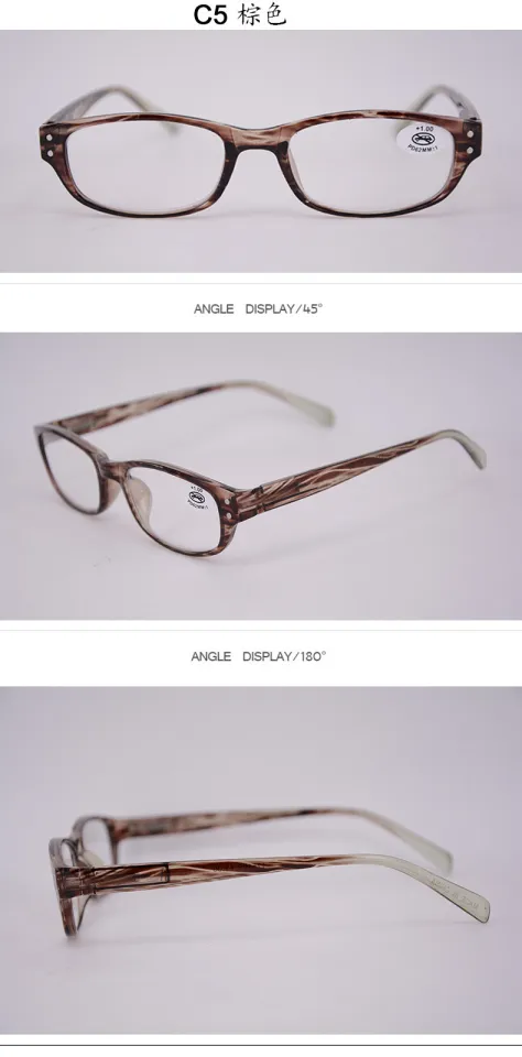 Small frame plastic wrap flower reading glasses, color reading