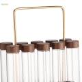 10x Single Bean Storage Tubes Coffee Tubes Coffee Bean Cellars Airtight Sealed Glass Canister Jars for Coffee Lovers. 