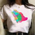 Kingdom of Saudi Arabia t shirt women streetwear top female 2000s clothes.