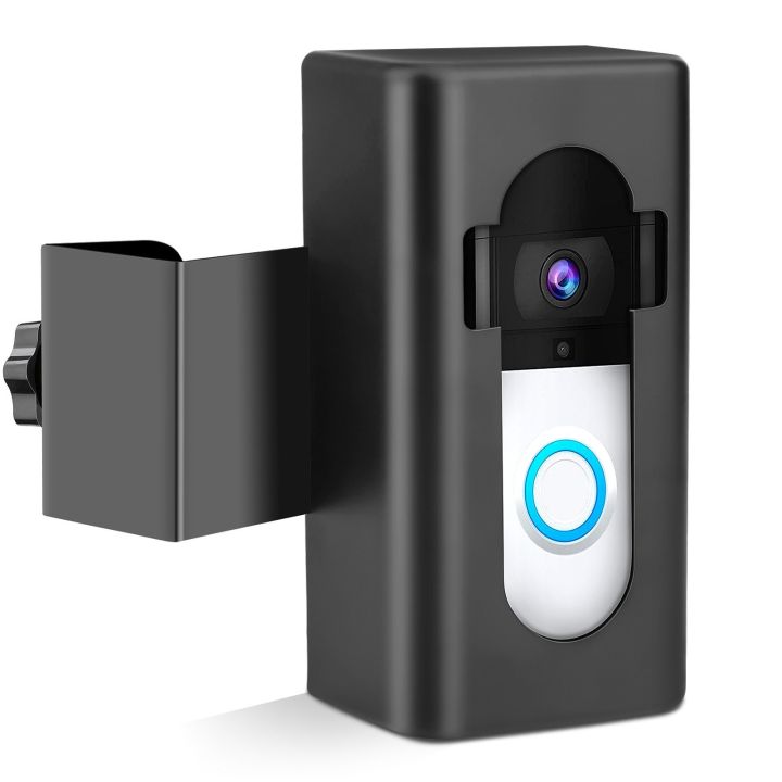 Anti theft doorbell holder is easy to install and compatible with multiple models - black