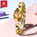 Olevs ladies 7007 model new exclusive unique design ceramic strap waterproof quartz movement wrist-watch with brand box FOR woman.