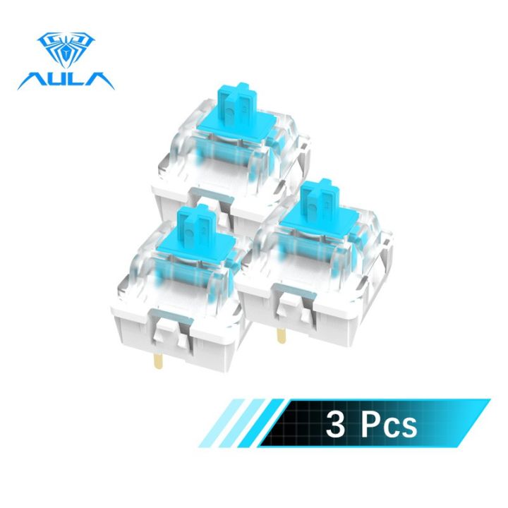 AULA 3 Pin 15mm Blue Mechanical Switch Brown Replacement Spare Parts For Gaming Keyboard Sp1212