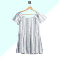 Women's Smocked Floral Printed Top Round neck Short sleeves Smock T-Shirt for Ladies from Levin. 