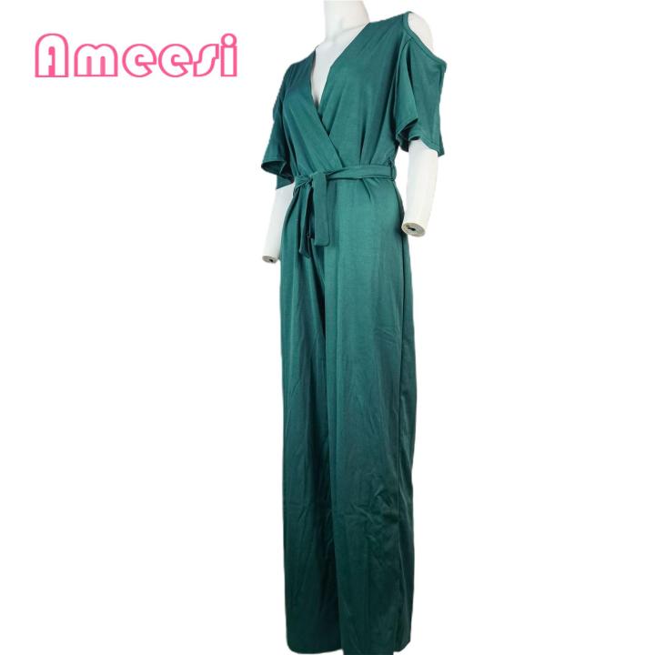 Party%20Romper%20Solid%20Color%20Wide%20Leg%20Jumpsuit%20Summer%20Jumpsuit%20-%20Image%204