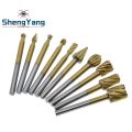 【Lejia】1/8 Routing Router Drill Bits Set Carbide Rotary Tools Wood Stone Metal Root Carving Milling Cutter.