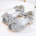 High Heels 2024 Summer New Girls' Sandals Elsa Little Princess Children's Crystal Shoes. 