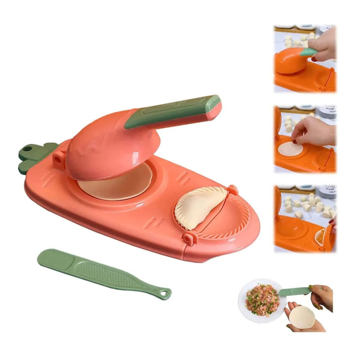 2 in 1 Magic Pitha Maker-2 In1 Dumpling Maker DIY Kit Wrapper Presser Manual Labor- Machine Kitchen Gadgets