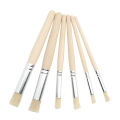 Stencil Paint Brushes , Ergonomic  Highly Durable Easy Grip Stencil Brush Set 6PCS for Drawing for Lettering for Art for Kids. 