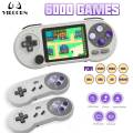 SF2000 Portable Handheld Game Console 3 Inch IPS Retro Video Game Player Built-in 6000 Games For SFC FC GBA Kid Gift AV Output.