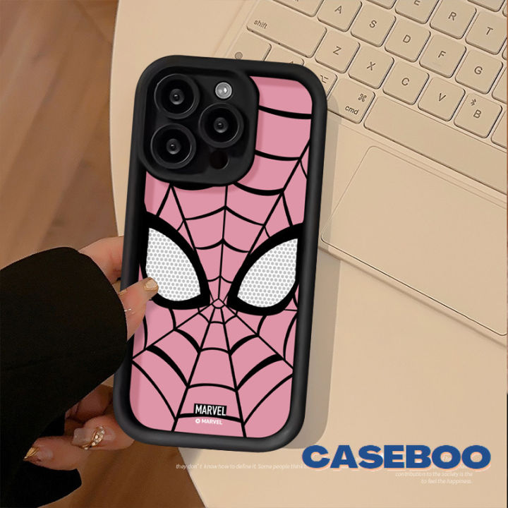 Trendy%20Brand%20Marvel%20Cool%20Spider-Man%20Web%20Case%20Compatible%20for%20IPhone%2015%2011%2013%2012%2014%20Pro%20Max%207Plus%20XR%2015%207%206%208%206S%20Plus%20X%20XS%20Max%20SE%202020%20Angel%20Eyes%20Marvel%20Cartoon%20Shockproof%20Soft%20Cover%20-%20Image%203