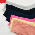 Pack of 5 Pcs Women’s Cotton Ribbed V Shape Cotton Panty From Levin.