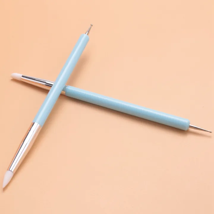 10%20x%202%20Way%20Ball%20Styluses%20Dotting%20Tool%20Silicone%20Color%20Shaper%20Brushes%20Pen%20for%20Polymer%20Clay%20Pottery%20Modeling%20Nail%20Art%20-%20Image%205