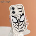 Hontinga for OPPO A18 A38 Back Cover Spider-Man Pattern Ladder Soft Camera Protection Rubber Phone Case. 