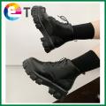 Martin Boots Women leather boots for women Korean Style Fashion Black Shoes for Women Short Boots Thick Bottom High Quality Breathable New Female Handsome kasut perempuan. 