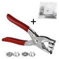Press Studs Pliers Tool 9.5mm Snap Fasteners Tool Kit Hollow and Solid Metal Prong Snaps Buttons Clothing Leather Crafting Sewing Access Baby clothes button DIY Clothes installation Tool. 
