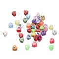 100Pcs Mixed Letter Acrylic Beads Flat Round Alphabet Charms Beads For Bracelet Necklace Jewelry Making. 