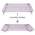 Cooling Net, Good Stability Durable Rust Resistant Baking Rack Non Stick Coating Iron for Dessert Shop. 