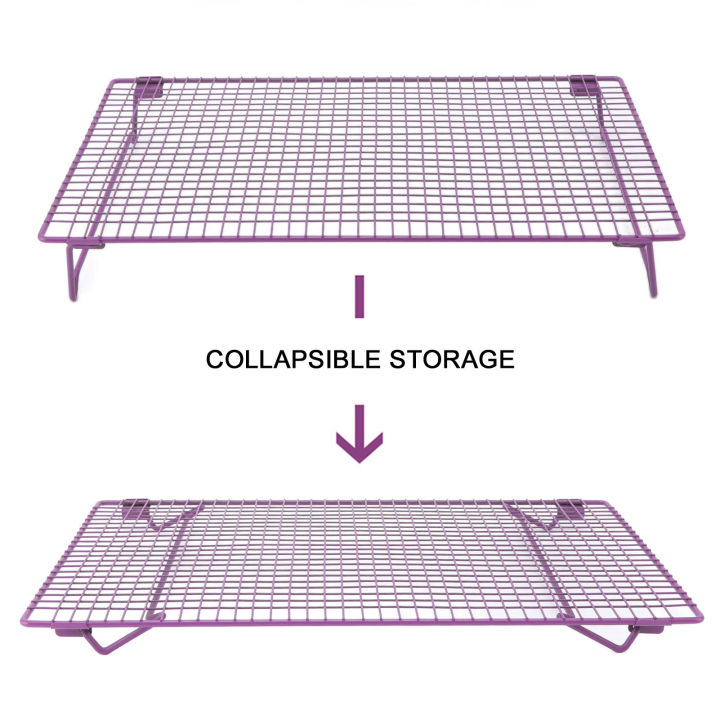 Cooling%20Net,%20Good%20Stability%20Durable%20Rust%20Resistant%20Baking%20Rack%20Non%20Stick%20Coating%20Iron%20for%20Dessert%20Shop%20-%20Image%206