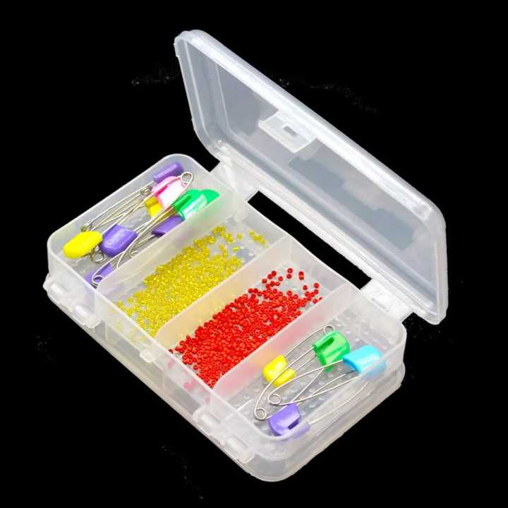 10 Compartments Transparent Plastic Double Sided Storage Box Jewelry DIY Bead Screw Holder Accessories Organizer Container