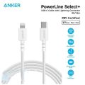 Anker PowerLine Select+ Apple MFi Certified 1.8m(6FT)  USB-C to Lightning Cable. 