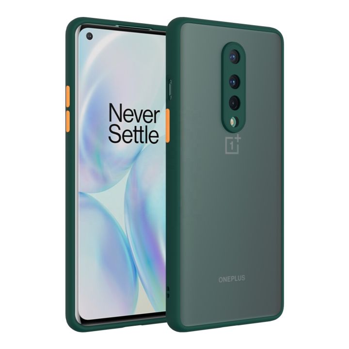 Oneplus 8 Bumper Cover Frosted Shockproof Protection Casing Hard Phone Case Matte Back Cover One Plus 8 Back Cover - Phone Back Cover