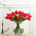 Upscaled Quality - Artificial Tulip Flowers False Bouquet Real Touch Home Wedding Party Decor - Innovative Design - Expression of Yourself. 