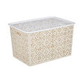 Plastic Cover Finishing Storage Box Creative Hollow Pattern Desktop Storage Basket Clothing Toys Storage Box Wholesale.