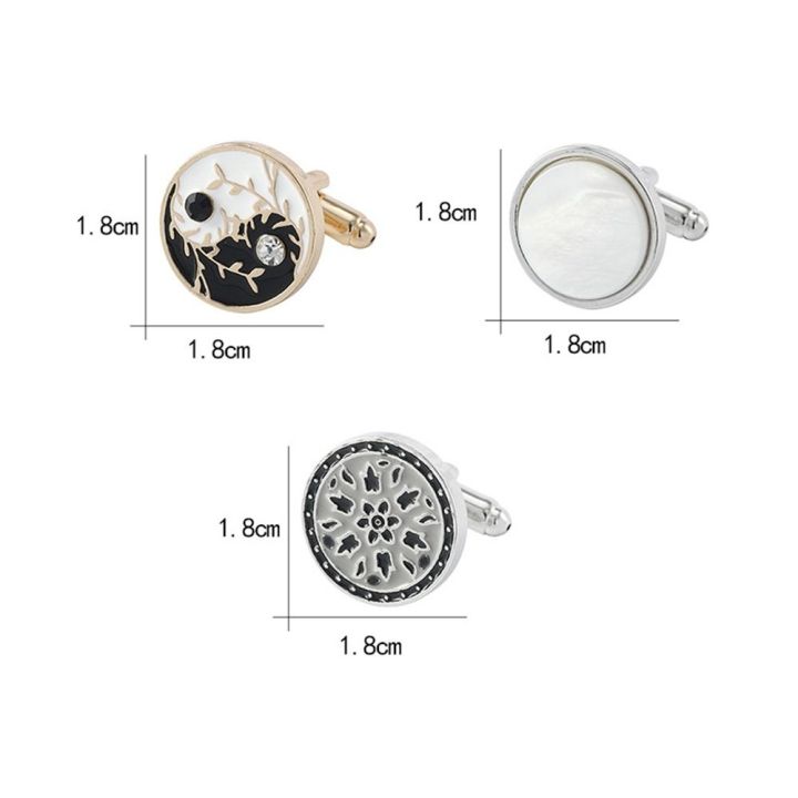 Formal%20Shell%20French%20Shirt%20Cufflinks%20Gradient%20Color%20Cuff%20Button%20Men%20Cufflinks%20Shirt%20Cuff%20Link%20Fashion%20Jewelry%20Geometric%20Cufflinks%20Father's%20Day%20-%20Image%202