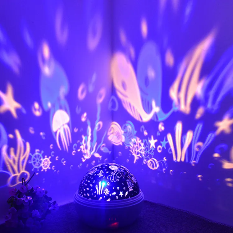 Kids Night Light 360° Rotating Starry Night Light Projector for