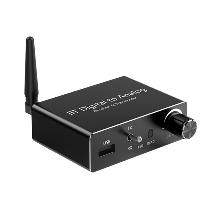 Digital Analog Audio Converter BT 5.3 Receiver Transmitter SPDIF Optical to L/R