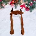 Ear Moving Jumping Hat Costume Dress up Cosplay for Christmas Easter Party Deer. 