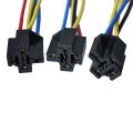 5 Pcs 5 Pin Cable Relay Socket Harness Connector DC 12V for Car. 