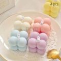 Mini Bubble Candle Handmade Set of 4 Scented / Unscented. 