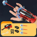 Spiderman Web Dart Blaster Toys Set - (Launcher, Glove, 3 Pieces Rubber Shooter Toy for Kids). 