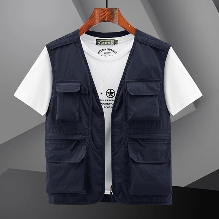 6XL%20Summer%20New%20Outdoor%20Vest%20Men%20Utility%20Tactical%20Multi-pocket%20Vest%20Techwear%20Outdoor%20Hiking%20Fishing%20Photography%20Safari%20Cargo%20Vest%20-%20Image%207