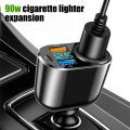 【Expert Recommended】 4In1 Multifunctional 60W Car Mounted Charger Portable 360 Degree Rotatable USB Phone Charge Adaptor Auto Accessories. 