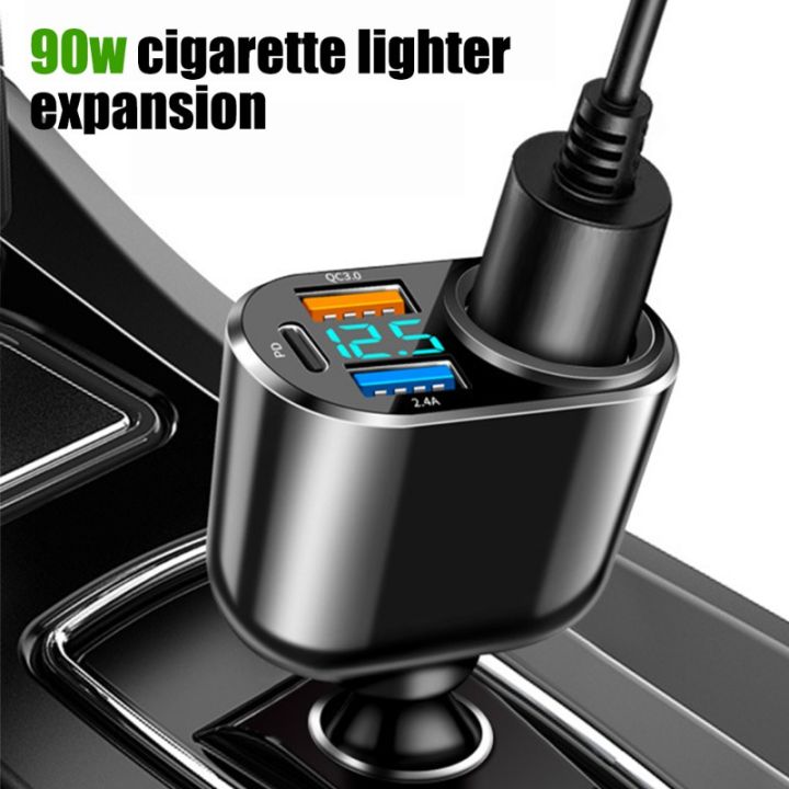 %E3%80%90Expert%20Recommended%E3%80%91%204In1%20Multifunctional%2060W%20Car%20Mounted%20Charger%20Portable%20360%20Degree%20Rotatable%20USB%20Phone%20Charge%20Adaptor%20Auto%20Accessories%20-%20Image%202