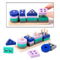Shape Sorter Toy Shape Sorting Learning Kids Baby Christmas Gift Wooden Blocks. 