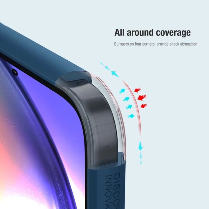Nillkin%20(%20For%20Samsung%20A55%205G%20)%20Super%20Frosted%20Shield%20Pro%20Soft%20TPU%20Frame%20Hard%20PC%20Shell%20Shockproof%20Cover%20For%20Samsung%20Galaxy%20A55%205G%20Case%20-%20Black%20-%20Image%206